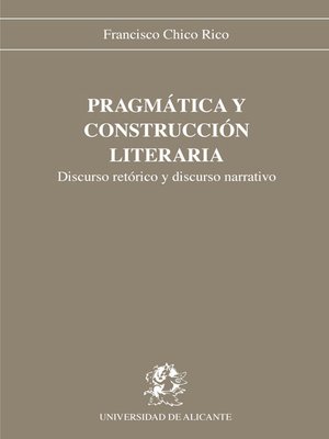 cover image of Pragmática y construcción literaria